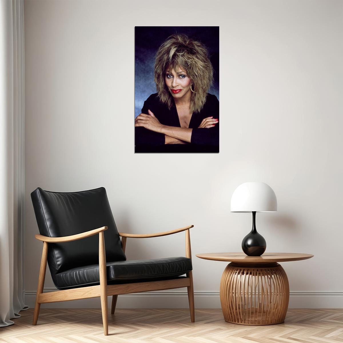 Tina Turner Posing American Musican Singer Poster Wall Art Print Home Wall Decor - xonomax