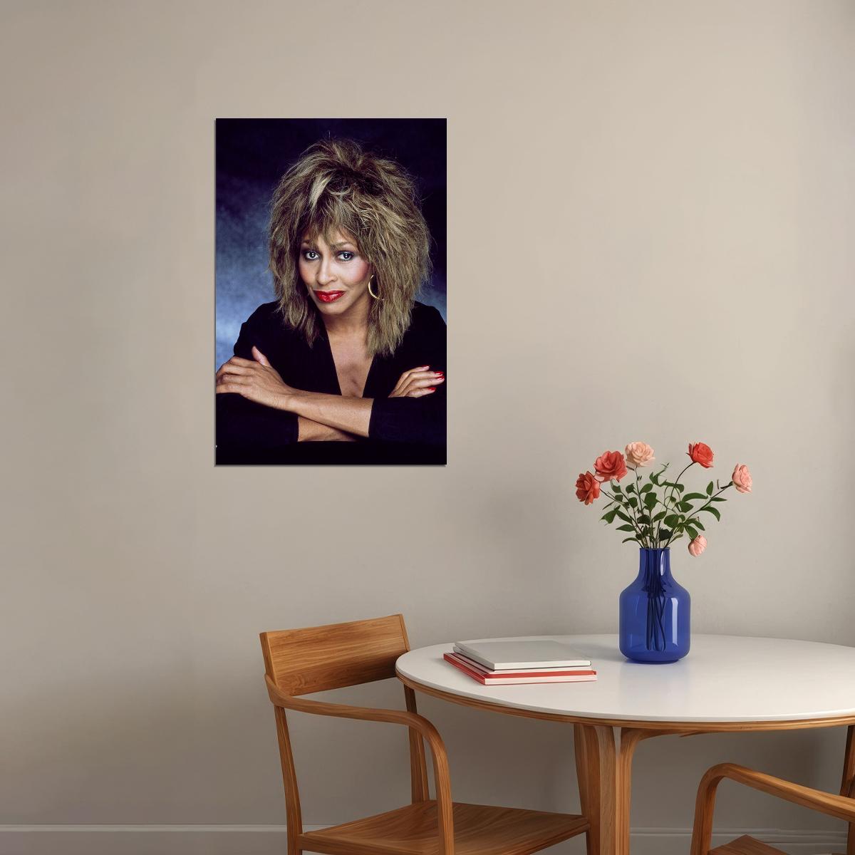 Tina Turner Posing American Musican Singer Poster Wall Art Print Home Wall Decor - xonomax