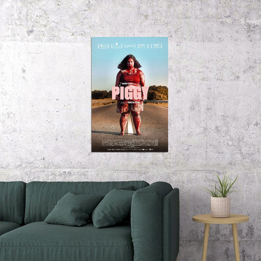Piggy Mystery Drama Horror Thriller Movie Pereda Galan 2022 Poster Wall Art Print Home Wall Decor - xonomax