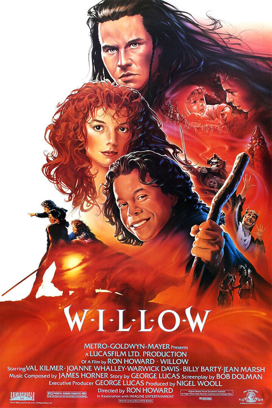 Willow Action Adventure Cinema Movie Poster Wall Art Print Home Wall Decor - xonomax