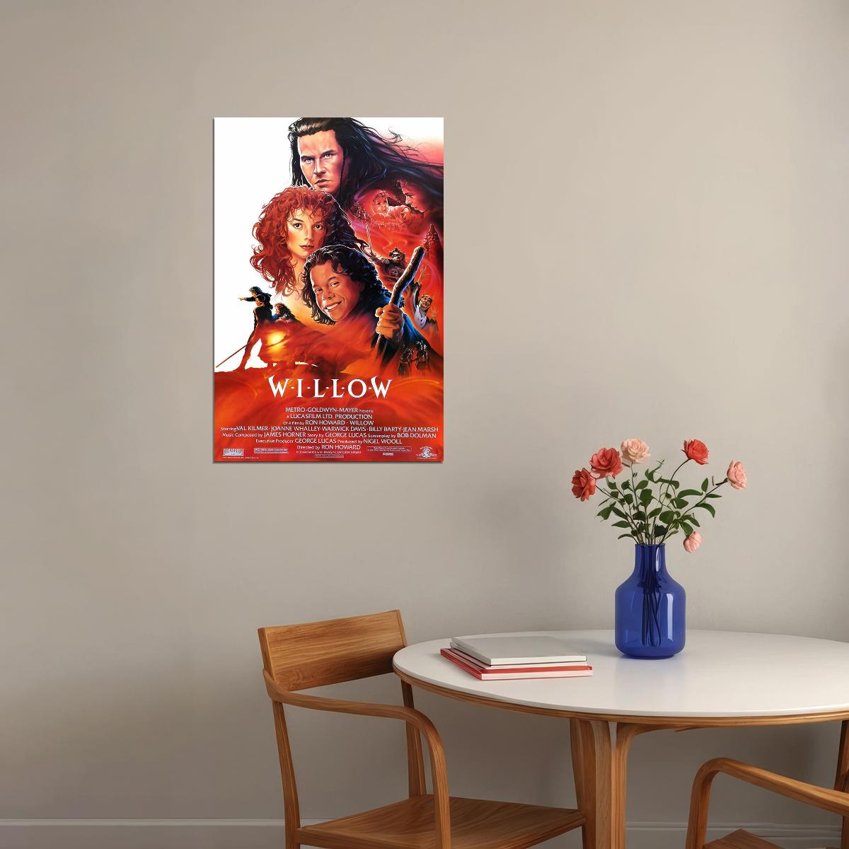 Willow Action Adventure Cinema Movie Poster Wall Art Print Home Wall Decor - xonomax