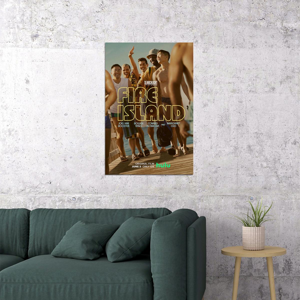 Fire Island Comedy Romance Cinema Movie Poster Wall Art Print Home Wall Decor - xonomax