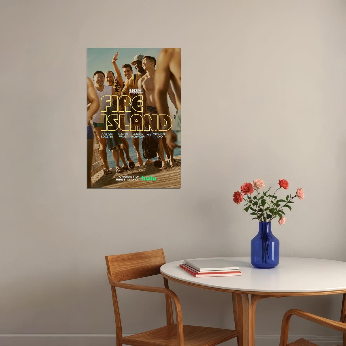 Fire Island Comedy Romance Cinema Movie Poster Wall Art Print Home Wall Decor - xonomax