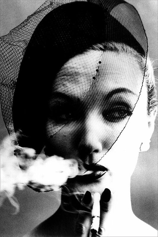 Woman Smoking Fashion Vintage Photo Poster Wall Art Print Home Wall Decor