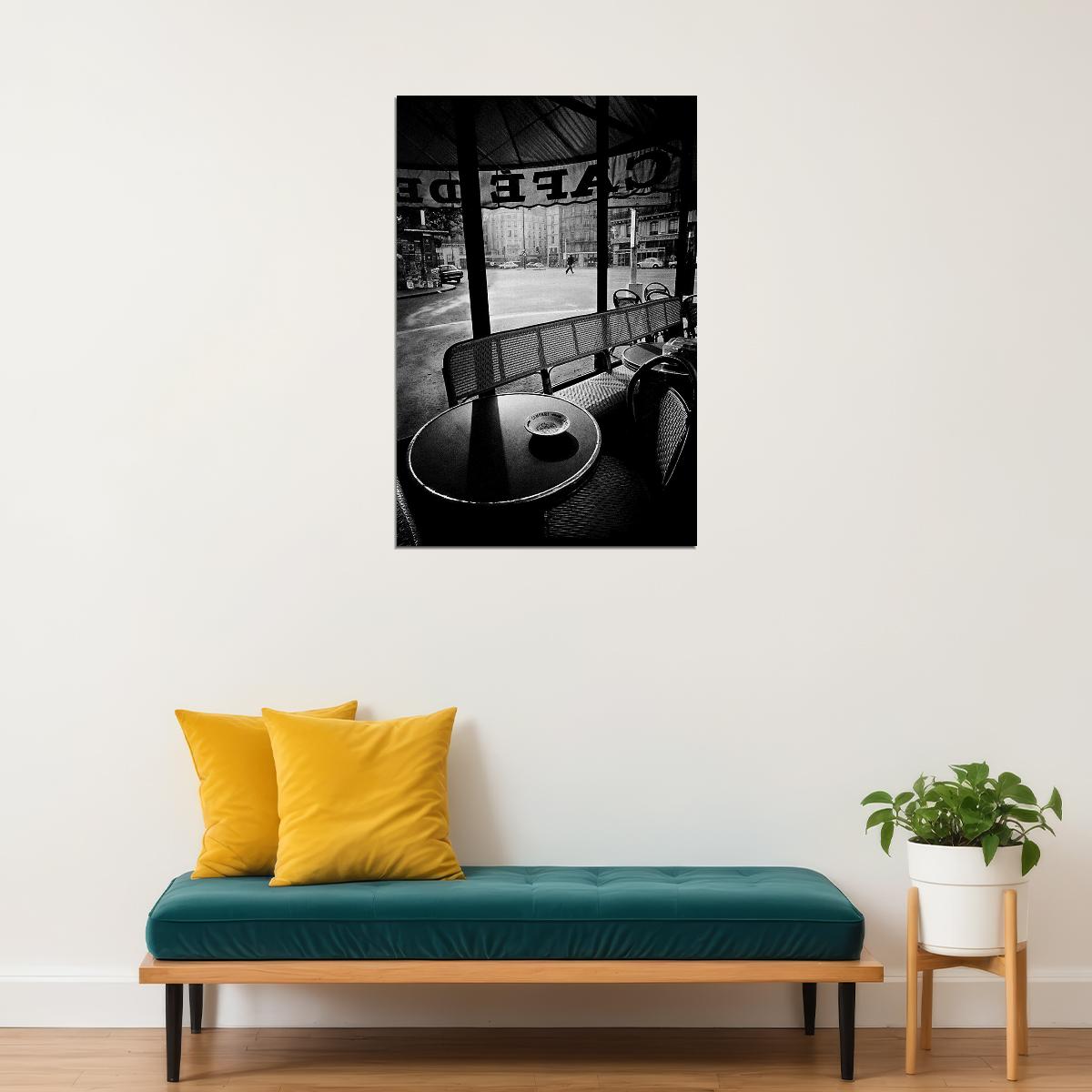 French Paris Cafe At Night Street Photo Poster Wall Art Print Home Wall Decor - xonomax
