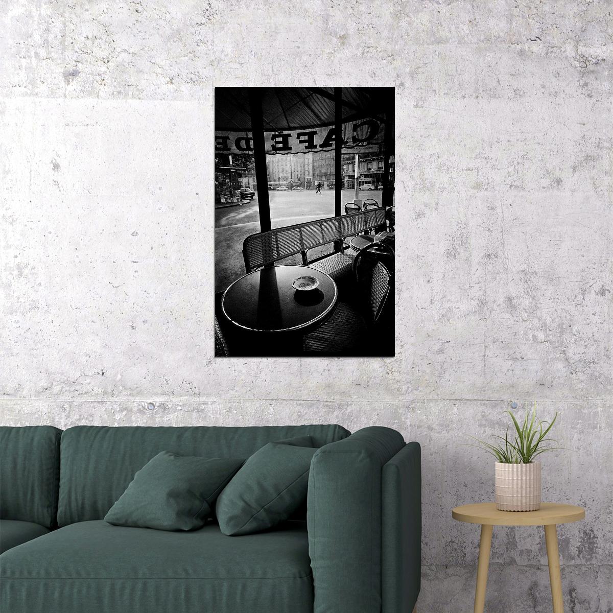 French Paris Cafe At Night Street Photo Poster Wall Art Print Home Wall Decor - xonomax