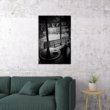 French Paris Cafe At Night Street Photo Poster Wall Art Print Home Wall Decor - xonomax