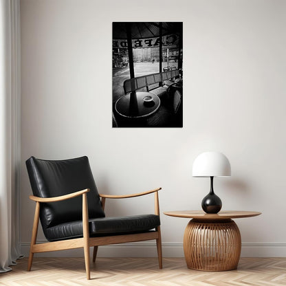French Paris Cafe At Night Street Photo Poster Wall Art Print Home Wall Decor - xonomax