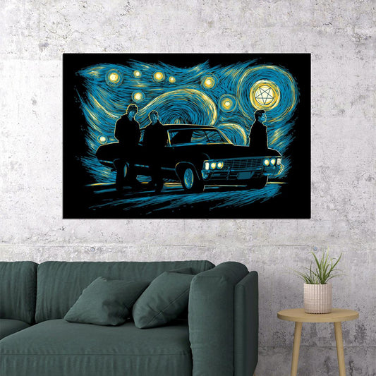 Supernatural Movie Characters Design Portrait Poster Wall Art Print Home Wall Decor - xonomax