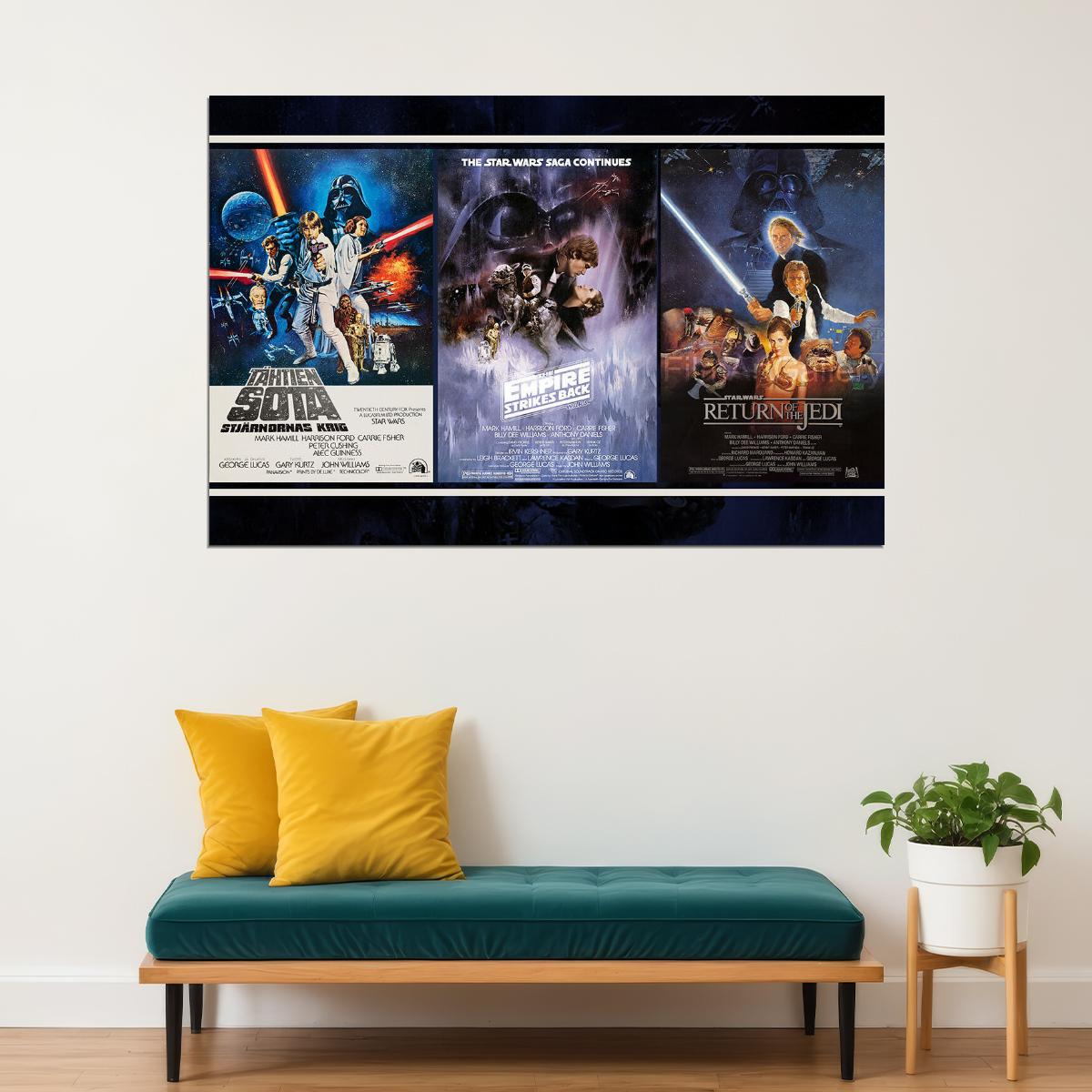 Star Wars Movie Adventure Excitement Poster Wall Art Print Home Wall Decor - xonomax
