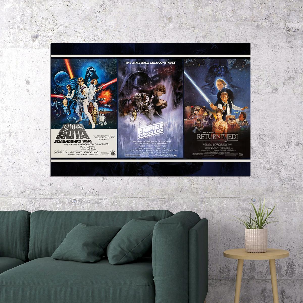 Star Wars Movie Adventure Excitement Poster Wall Art Print Home Wall Decor - xonomax