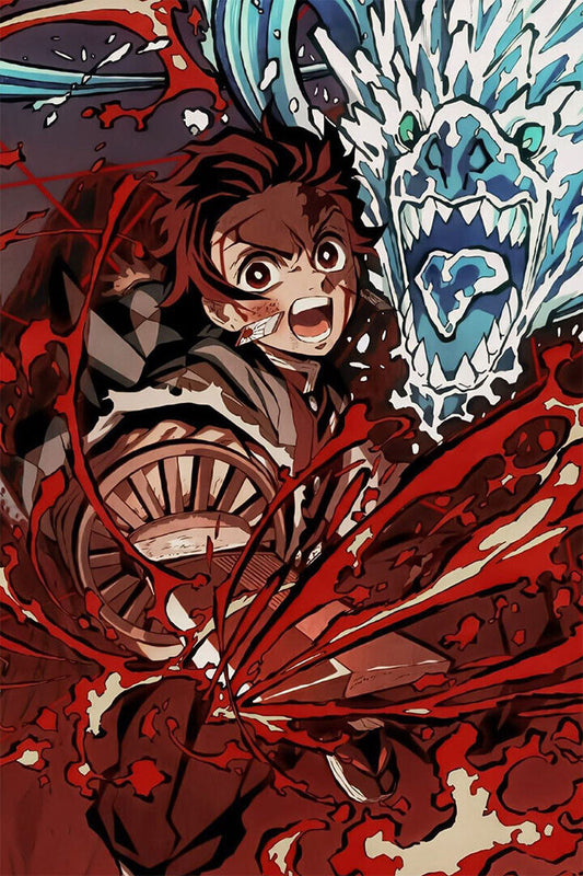 Tanjiro Demon Slayer Anime Adventure Action Poster Wall Art Print Home Wall Decor - xonomax
