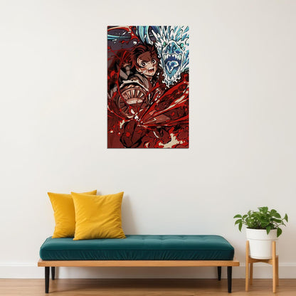 Tanjiro Demon Slayer Anime Adventure Action Poster Wall Art Print Home Wall Decor - xonomax