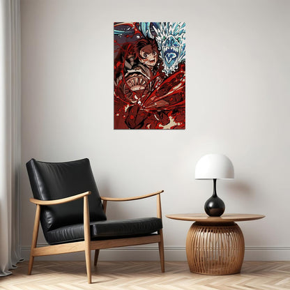 Tanjiro Demon Slayer Anime Adventure Action Poster Wall Art Print Home Wall Decor - xonomax