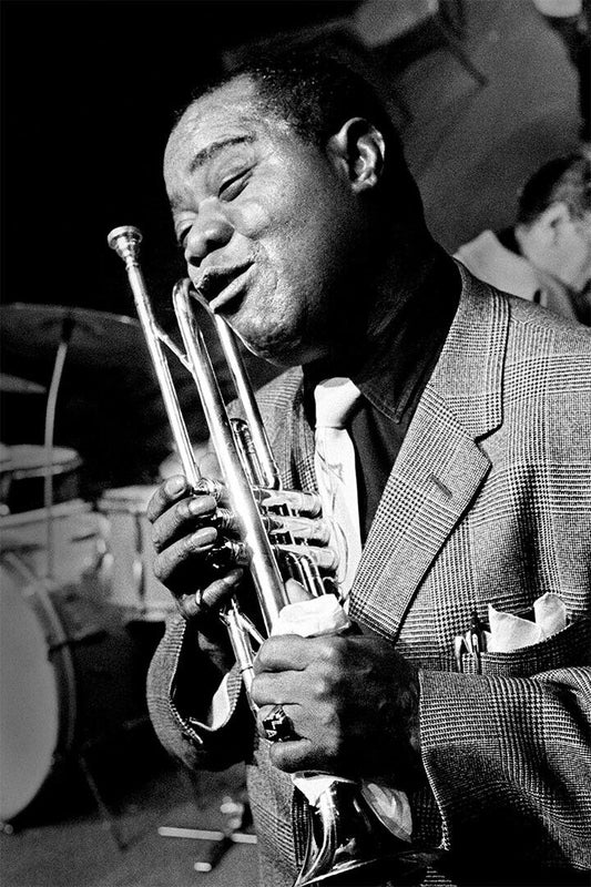 Louis Armstrong Jazz Music Vintage Photo Poster Wall Art Print Home Wall Decor - xonomax
