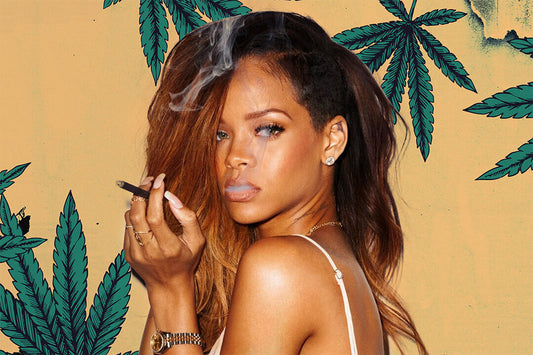 Rihanna Singer Smoking Weed Picture Poster Wall Art Print Home Wall Decor
