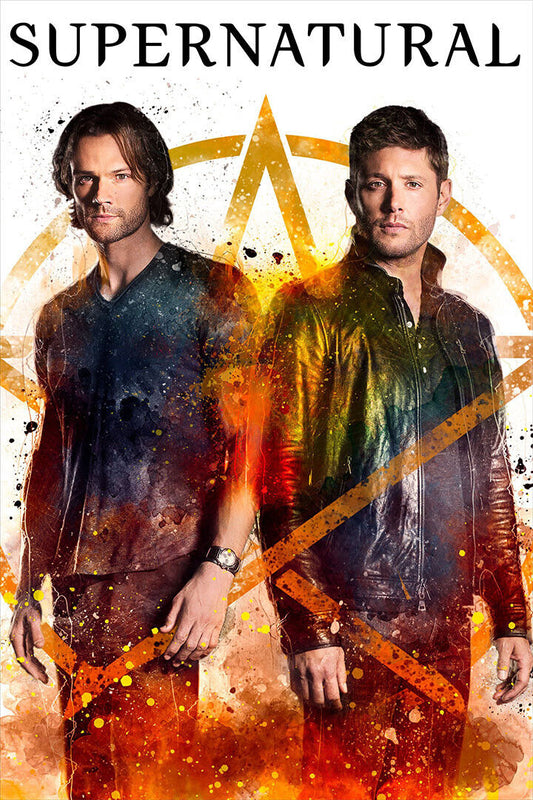 Supernatural Mugshot Dean And Sam Winchester Poster Wall Art Print Home Wall Decor - xonomax