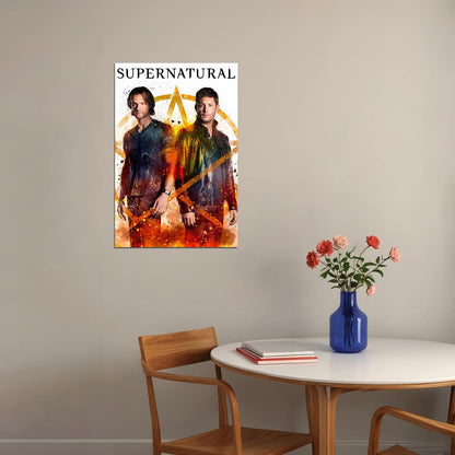 Supernatural Mugshot Dean And Sam Winchester Poster Wall Art Print Home Wall Decor - xonomax