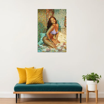 Rihanna Hip Hop Rapper Music Artist Poster Wall Art Print Home Wall Decor