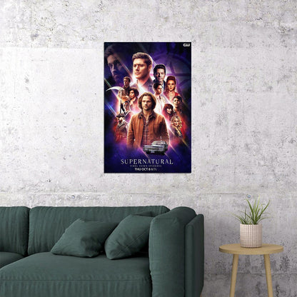 Supernatural Season 15 All Characters Fantasy Poster Wall Art Print Home Wall Decor