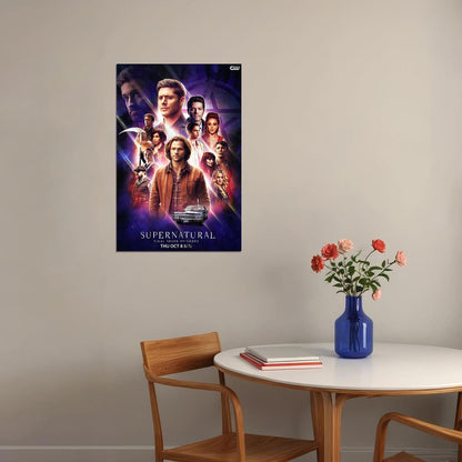 Supernatural Season 15 All Characters Fantasy Poster Wall Art Print Home Wall Decor
