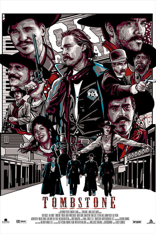 Tombstone Classic Movie Fighting Action Vintage Poster Wall Art Print Home Wall Decor - xonomax