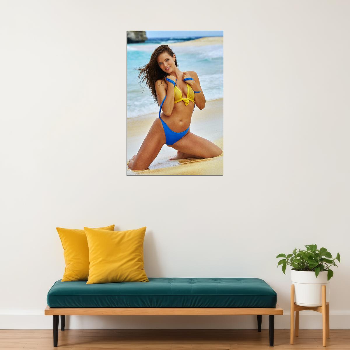 Emily Didonato Celebrity Beauty Model Swimsuit Poster Wall Art Print Home Wall Decor - xonomax