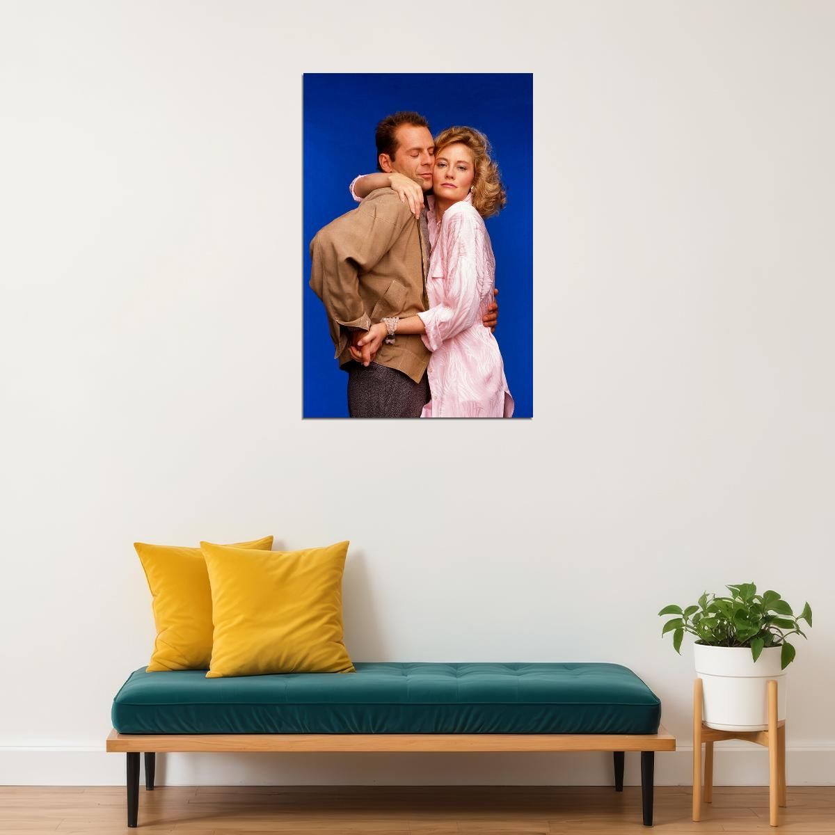 Bruce Willis Moonlighting 80s 90s Tv Series Poster Wall Art Print Home Wall Decor - xonomax