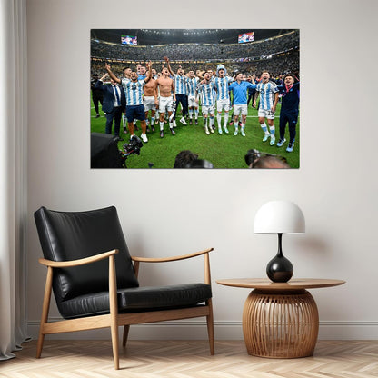 Argentina National Football Team World Cup Poster Wall Art Print Home Wall Decor - xonomax