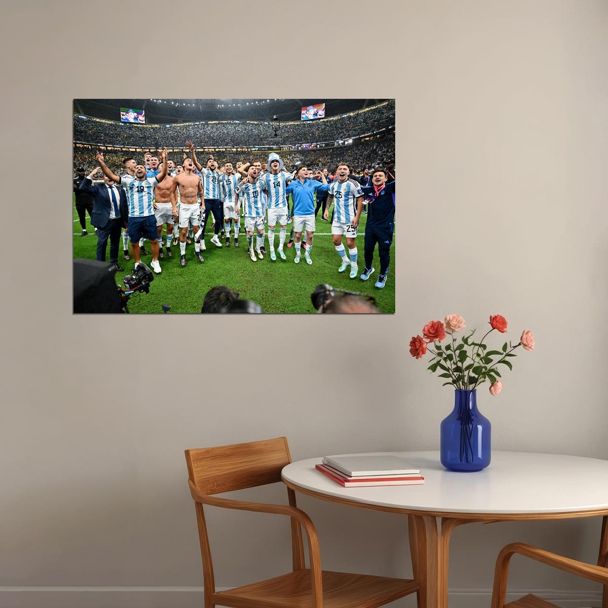 Argentina National Football Team World Cup Poster Wall Art Print Home Wall Decor - xonomax
