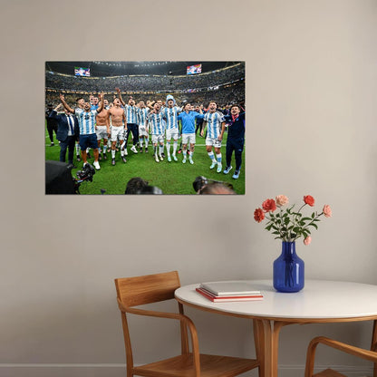 Argentina National Football Team World Cup Poster Wall Art Print Home Wall Decor - xonomax