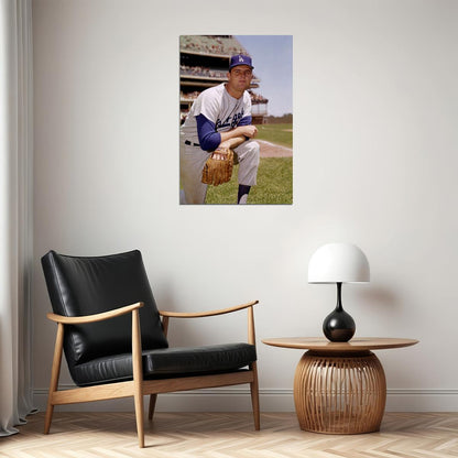Don Drysdale American Baseball Player Sports Poster Wall Art Print Home Wall Decor - xonomax