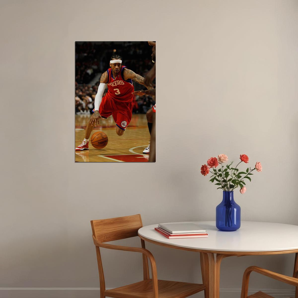 Allen Iverson American Basketball Player Poster Wall Art Print Home Wall Decor - xonomax