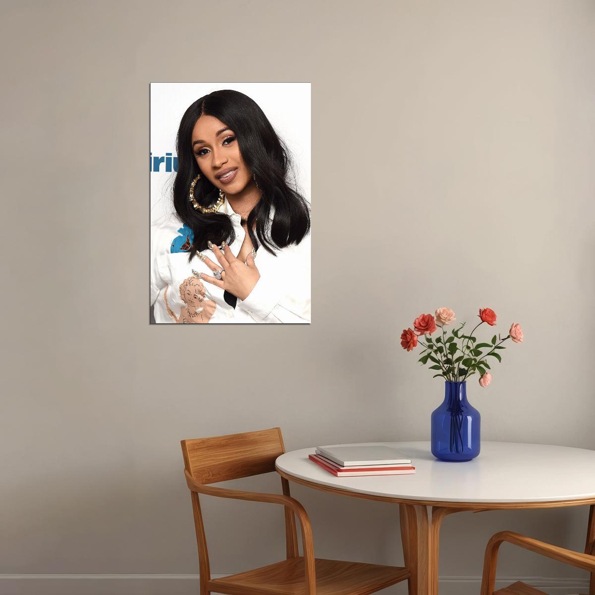 Cardi B Celebrity Singer Movie Actress Artist Poster Wall Art Print Home Wall Decor - xonomax