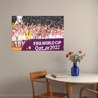 Croatia National Team Celebration World Cup Poster Wall Art Print Home Wall Decor - xonomax
