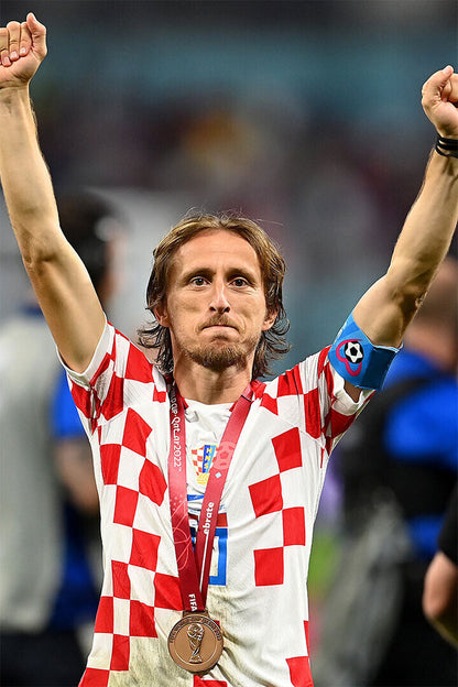 Luka Modric Croatia National Team World Cup Poster Wall Art Print Home Wall Decor - xonomax