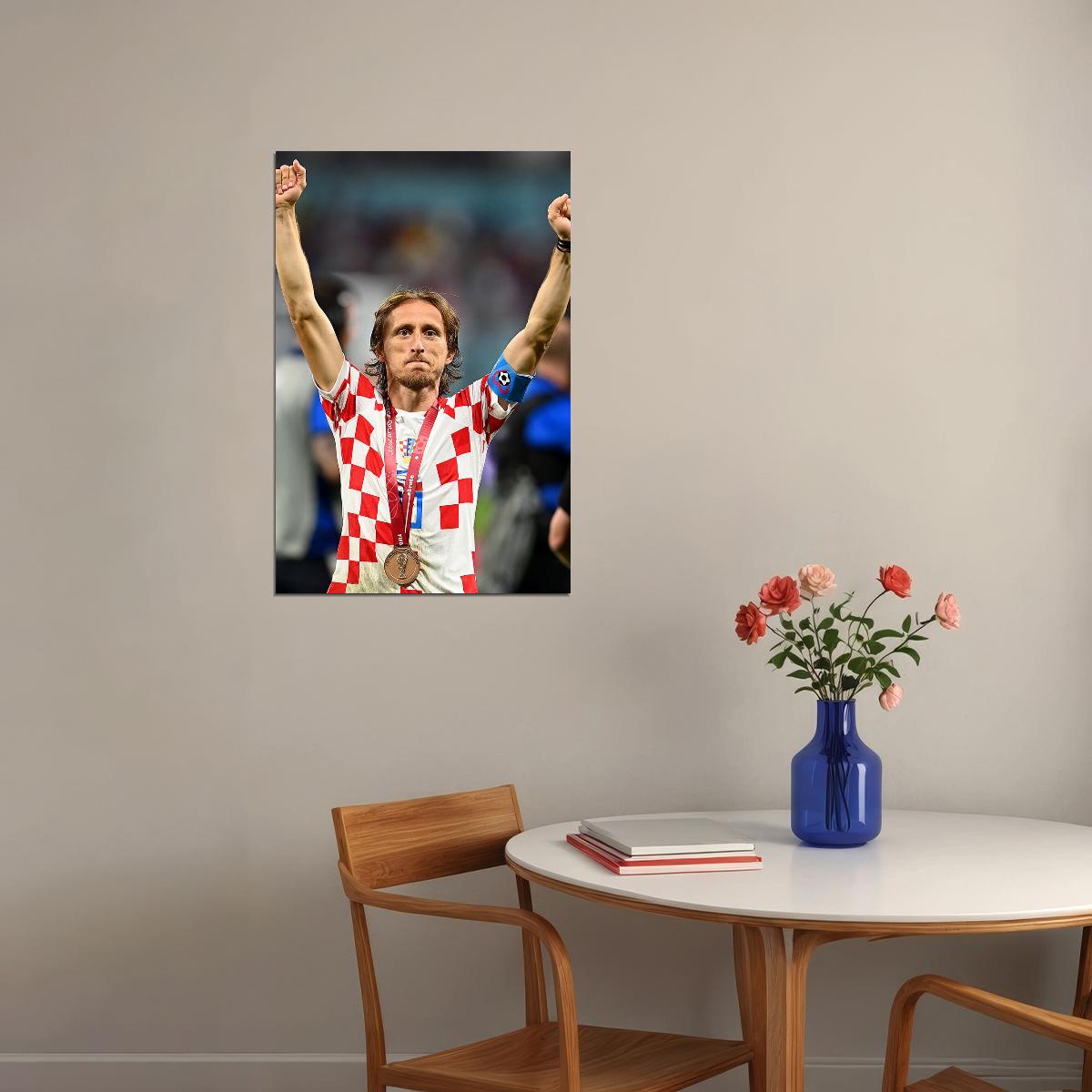 Luka Modric Croatia National Team World Cup Poster Wall Art Print Home Wall Decor - xonomax