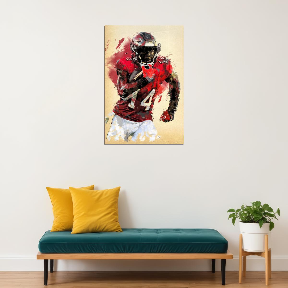 Tampa Bay Buccaneers Chris Godwin American Football Player Poster Wall Art Print Home Wall Decor - xonomax