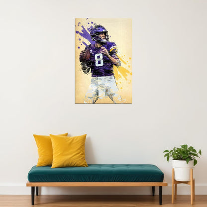 Minnesota Vikings Kirk Cousins American Football Player Poster Wall Art Print Home Wall Decor - xonomax