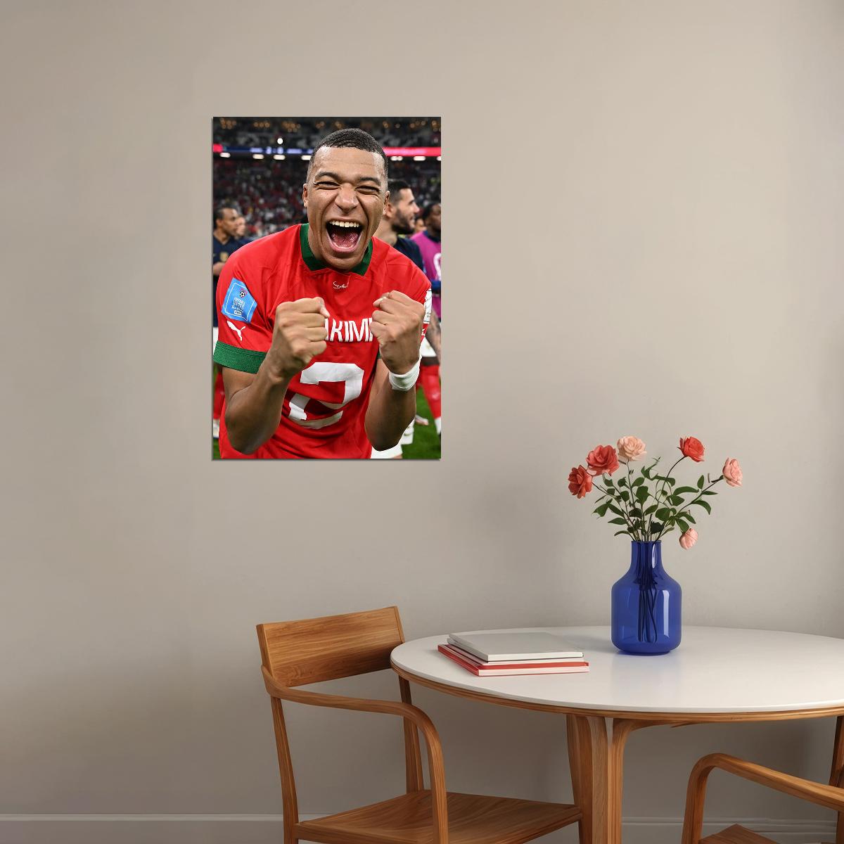 Kylian Mbappe France National Team World Cup Poster Wall Art Print Home Wall Decor - xonomax