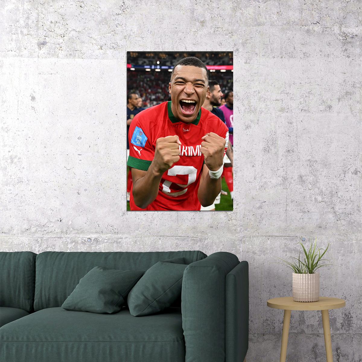 Kylian Mbappe France National Team World Cup Poster Wall Art Print Home Wall Decor - xonomax