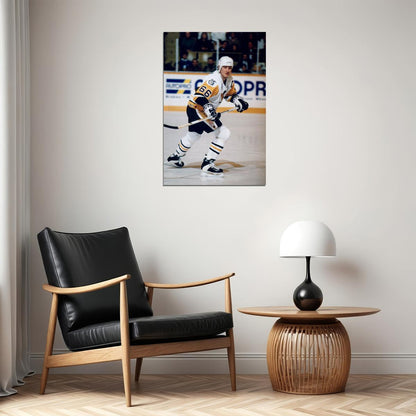 Mario Lemieux Celebrity Ice Hockey Athlete Match Poster Wall Art Print Home Wall Decor - xonomax