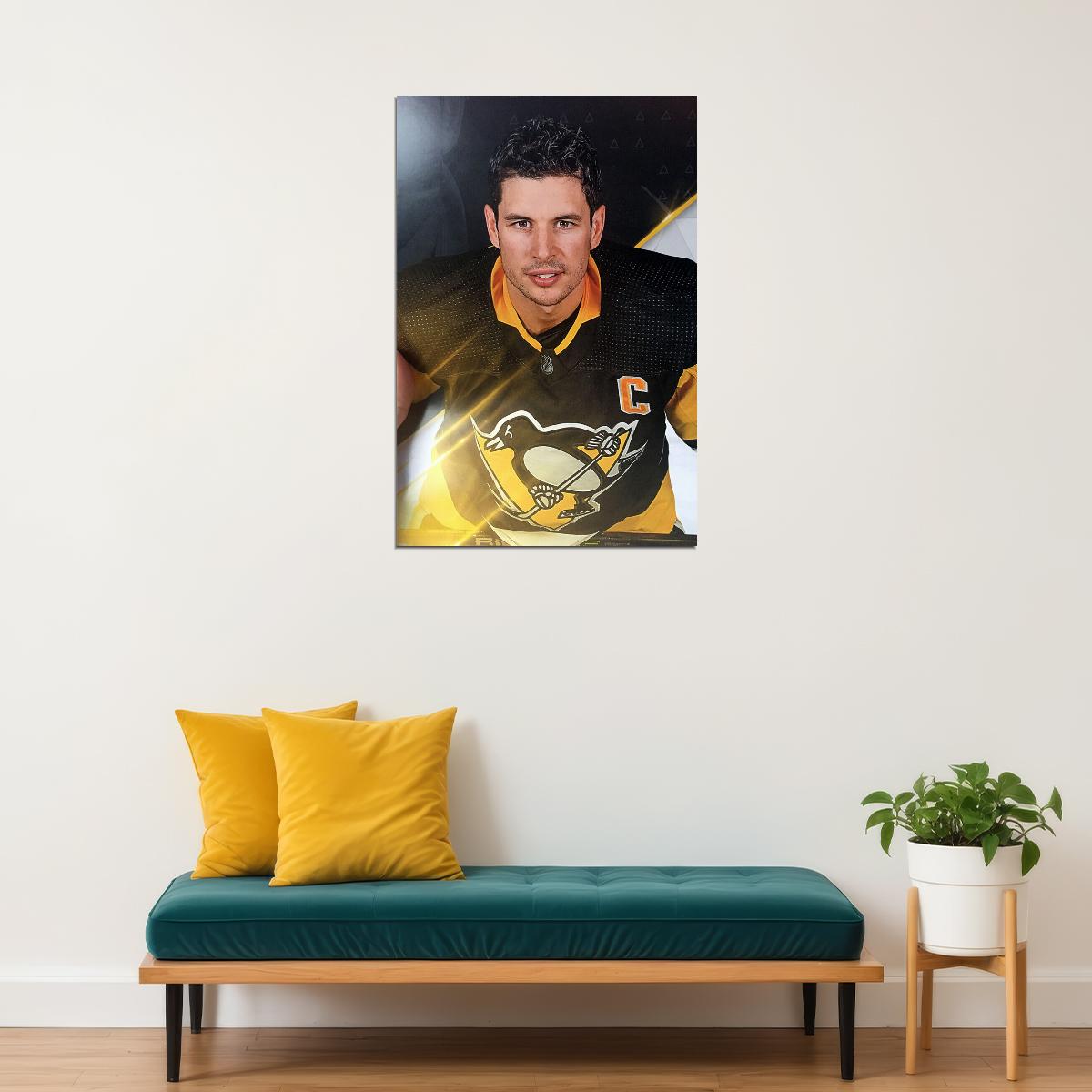 Sidney Crosby Ice Hockey Athlete Match Poster Wall Art Print Home Wall Decor - xonomax