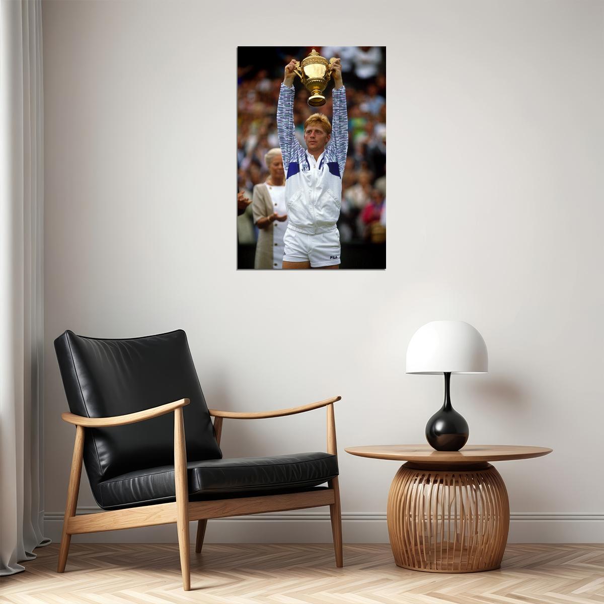 Boris Becker Celebrity German Male Tennis Player Poster Wall Art Print Home Wall Decor - xonomax
