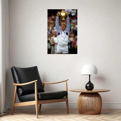 Boris Becker Celebrity German Male Tennis Player Poster Wall Art Print Home Wall Decor - xonomax