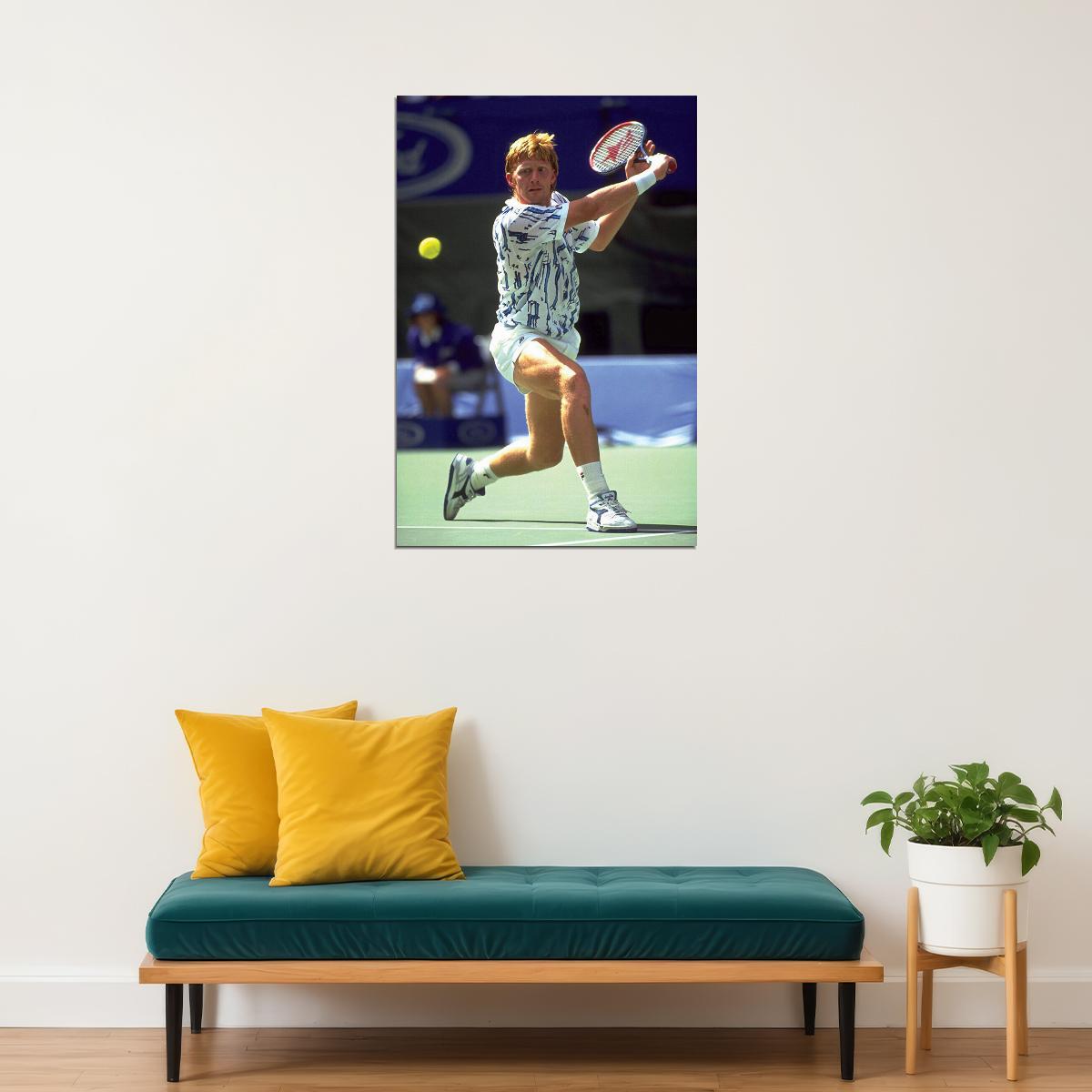 Boris Becker German Tennis Player Athlete Poster Wall Art Print Home Wall Decor - xonomax