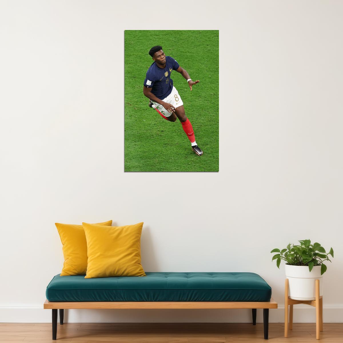 Aurelien Tchouameni France National Team World Cup Poster Wall Art Print Home Wall Decor - xonomax
