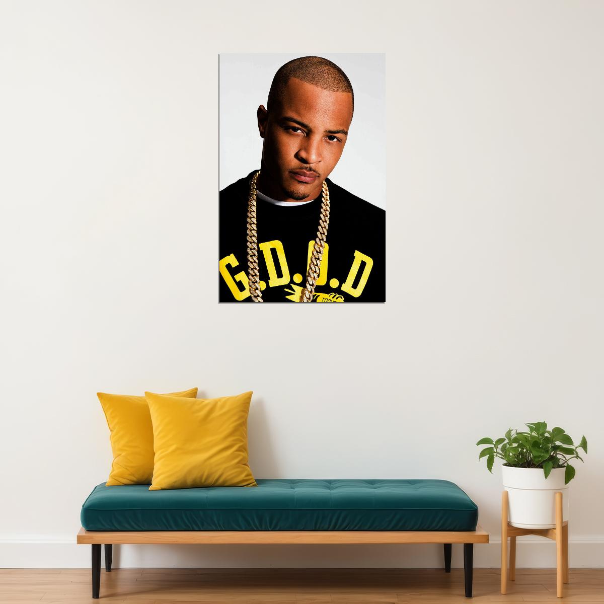 T I Celebrity Rap Musician Singer Artist Poster Wall Art Print Home Wall Decor - xonomax