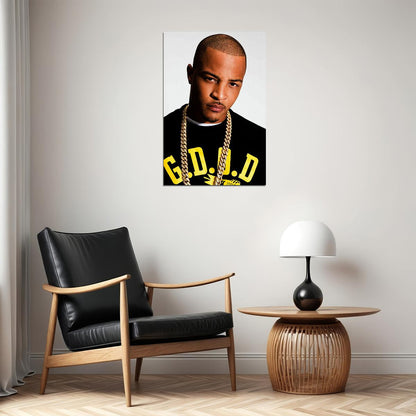 T I Celebrity Rap Musician Singer Artist Poster Wall Art Print Home Wall Decor - xonomax