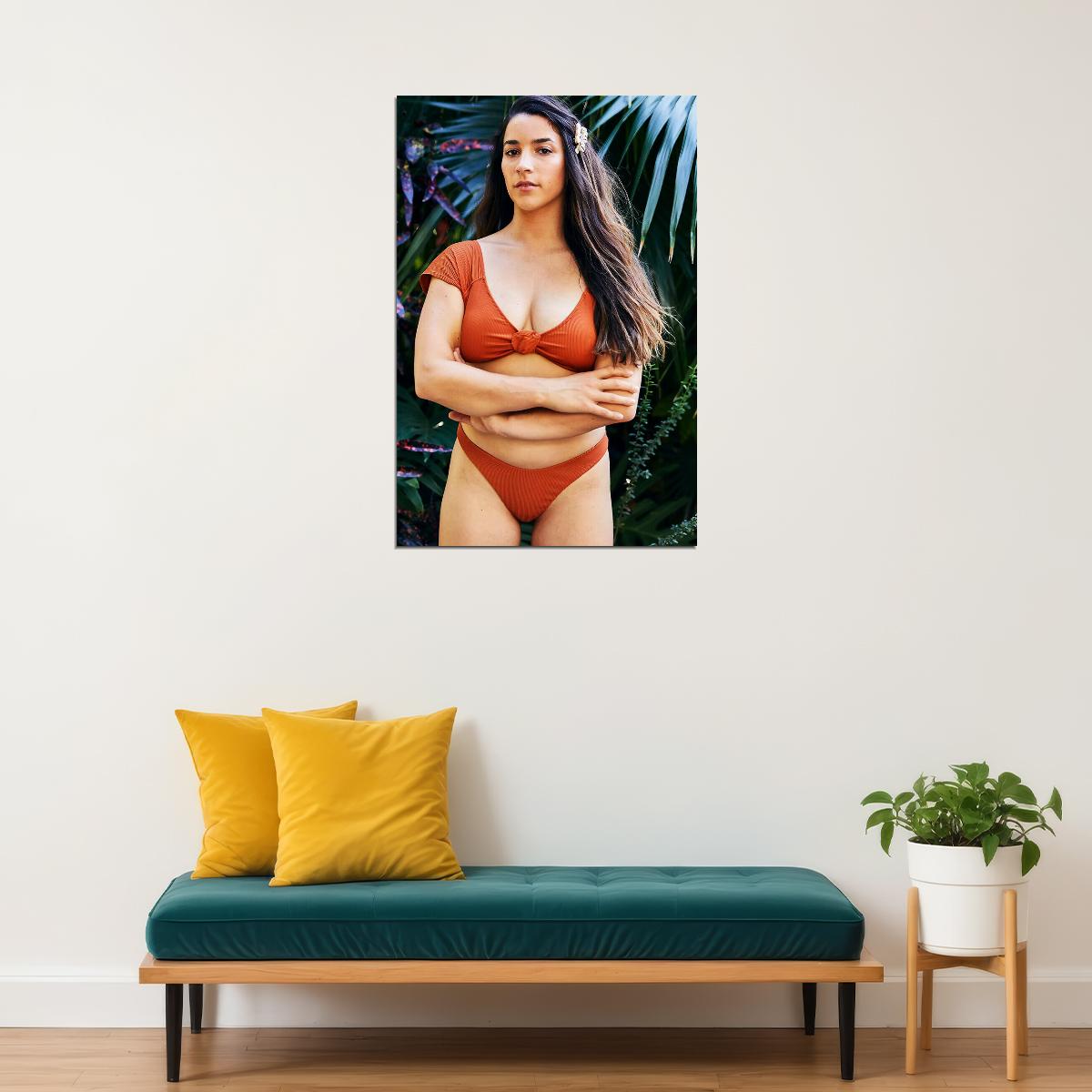 Aly Raisman Celebrity Sexy Female Gymnast Poster Wall Art Print Home Wall Decor - xonomax